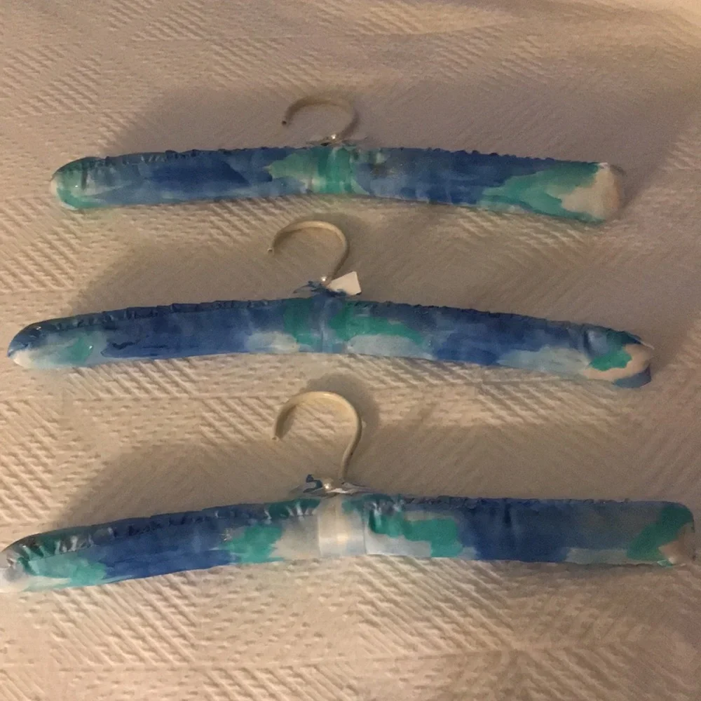 New 4 Satin Hanger Designed and Hand Painted by Artist made in USA